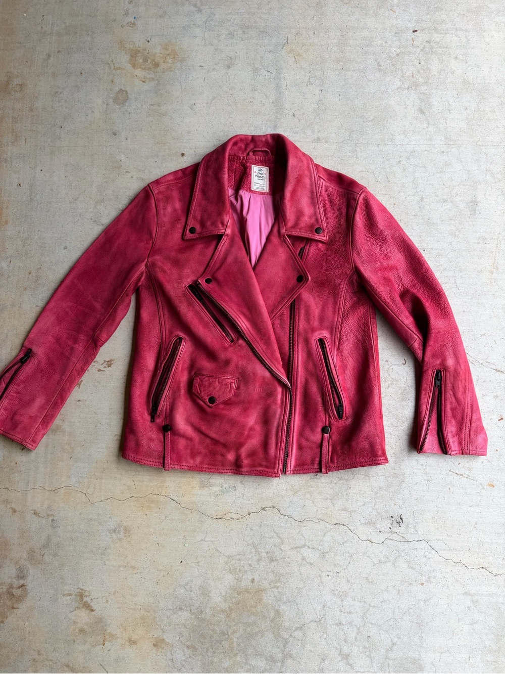 Free People S 100% Leather Jealousy Jacket